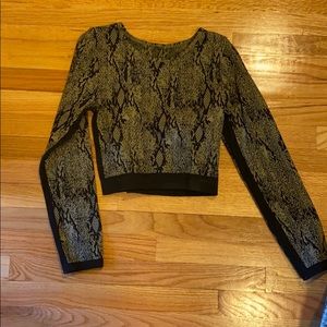 Fabletics Snakeskin Crop Top